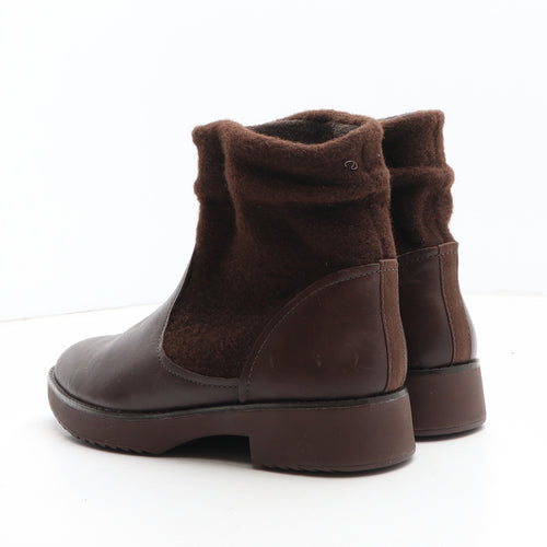 FitFlop Womens Brown Synthetic Bootie Boot UK