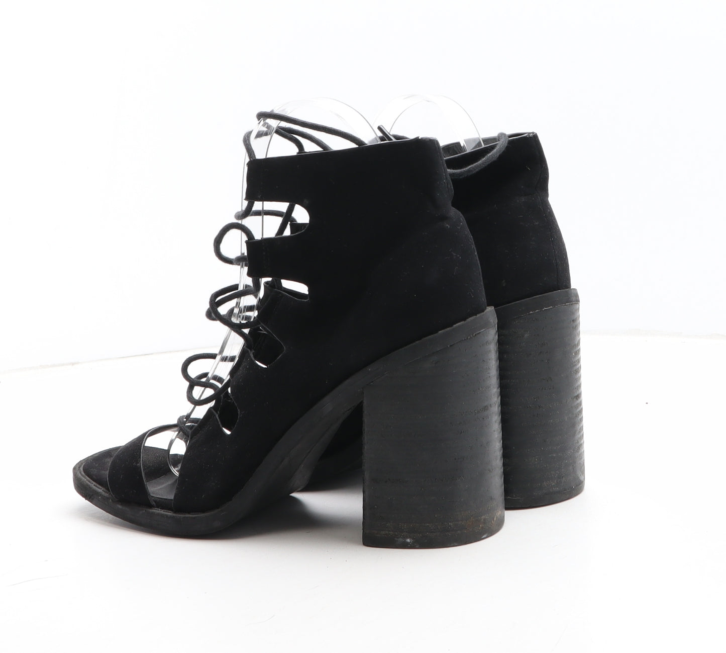 ASOS Womens Black Synthetic Gladiator Heel UK