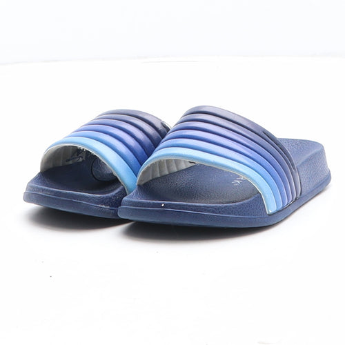 Primark Boys Blue Colourblock Synthetic Slider Sandal UK 4