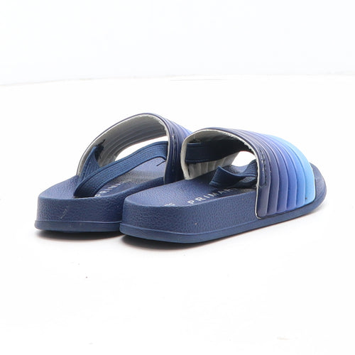 Primark Boys Blue Colourblock Synthetic Slider Sandal UK 4