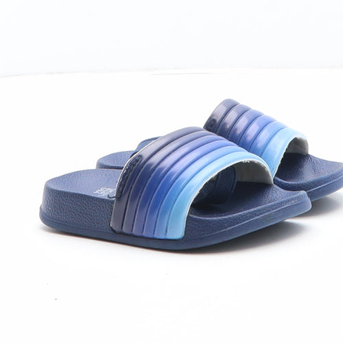 Primark Boys Blue Colourblock Synthetic Slider Sandal UK 4