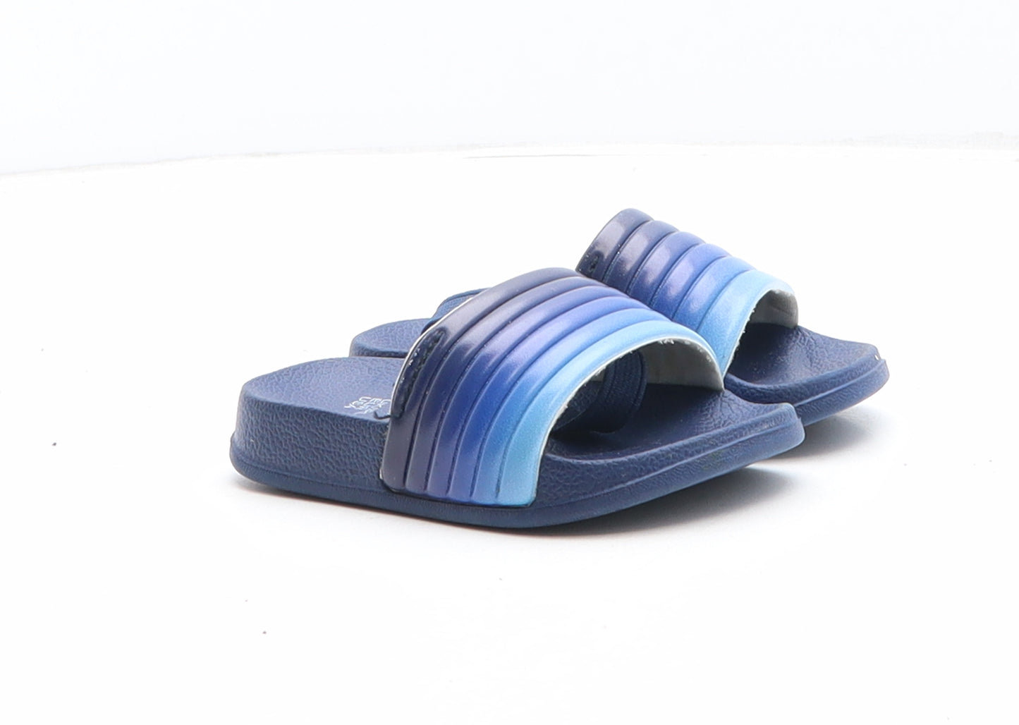 Primark Boys Blue Colourblock Synthetic Slider Sandal UK 4