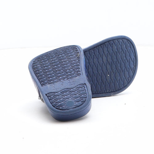 Primark Boys Blue Colourblock Synthetic Slider Sandal UK 4