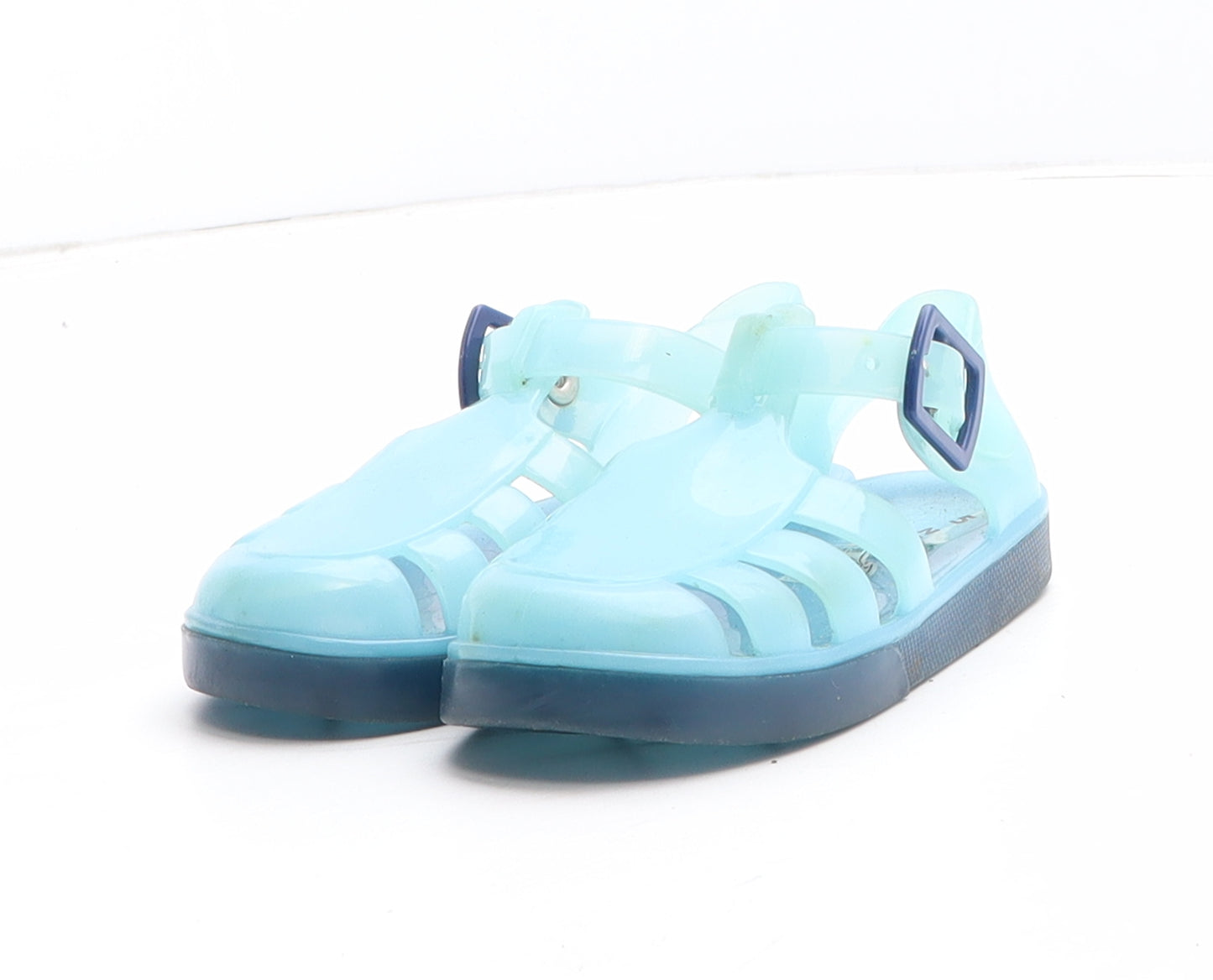 Preworn Boys Blue Synthetic Fisherman Sandal UK 5