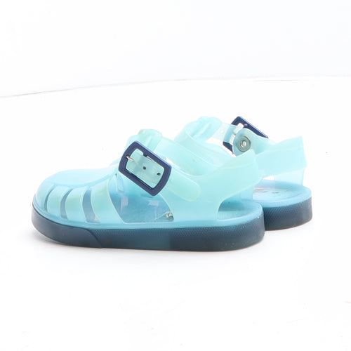 Preworn Boys Blue Synthetic Fisherman Sandal UK 5