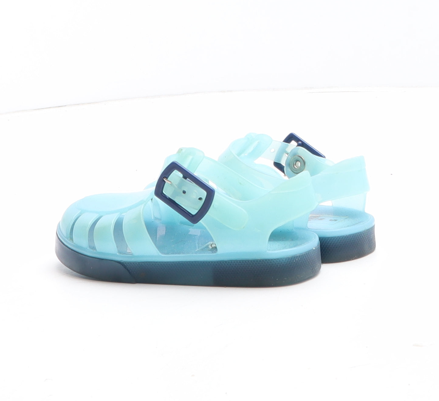 Preworn Boys Blue Synthetic Fisherman Sandal UK 5