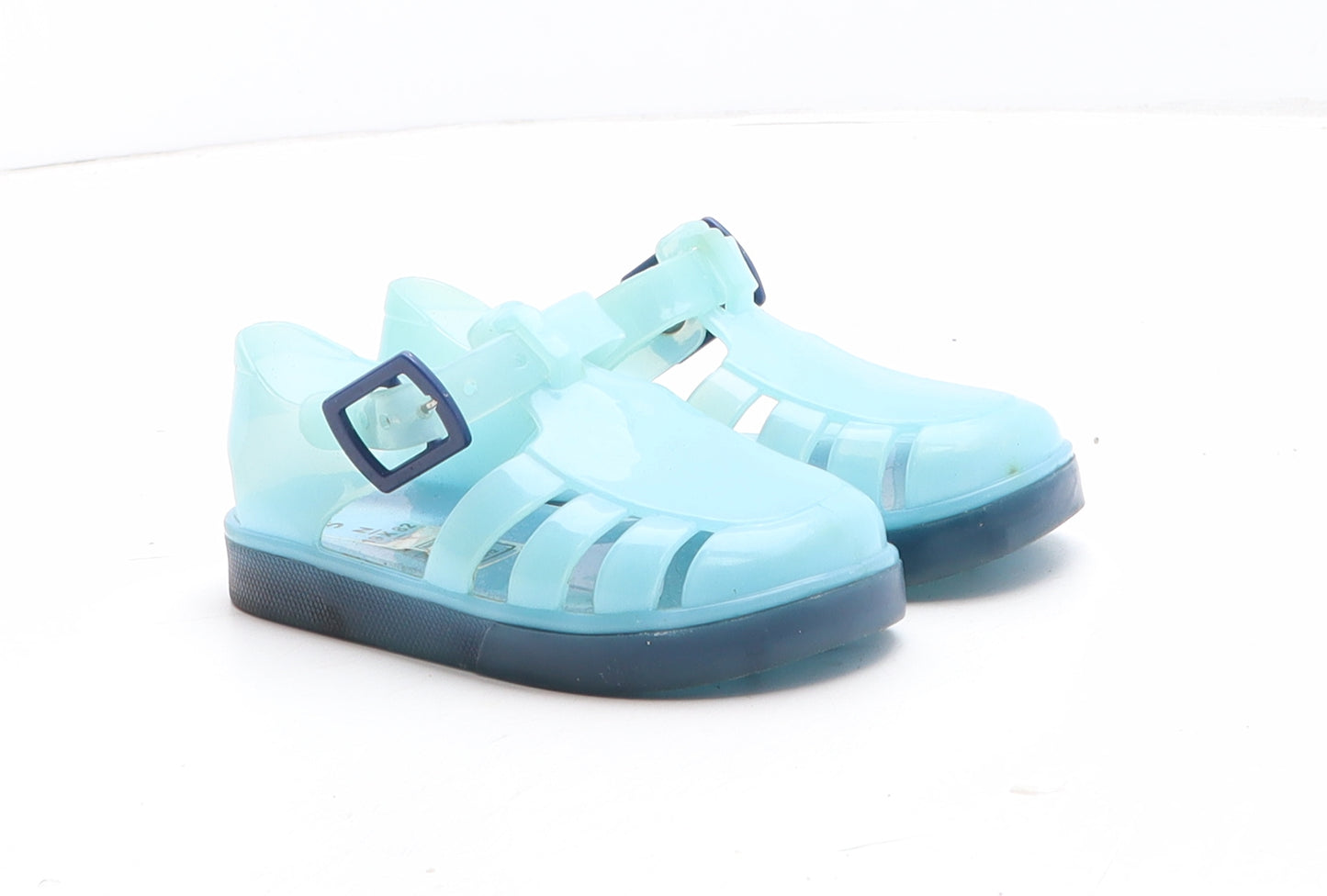 Preworn Boys Blue Synthetic Fisherman Sandal UK 5