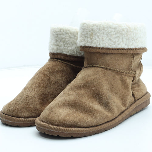 Atmosphere Womens Brown Polyester Shearling Style Boot UK