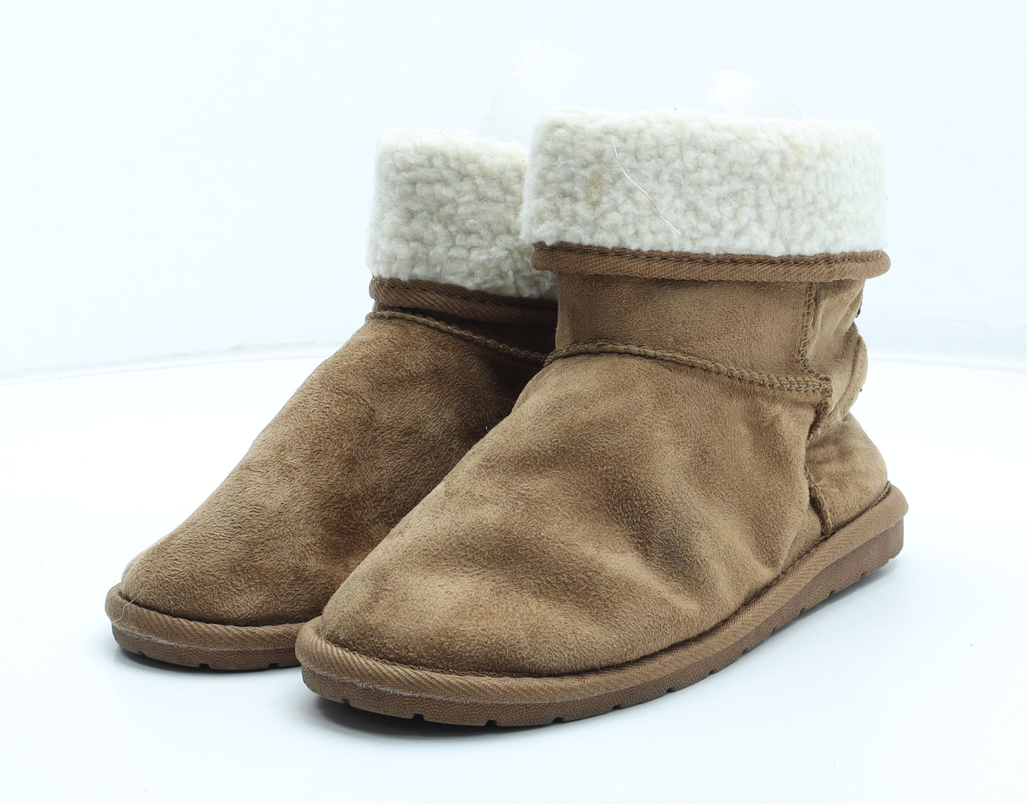 Atmosphere Womens Brown Polyester Shearling Style Boot UK