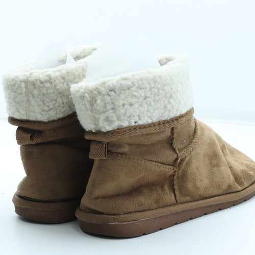 Atmosphere Womens Brown Polyester Shearling Style Boot UK