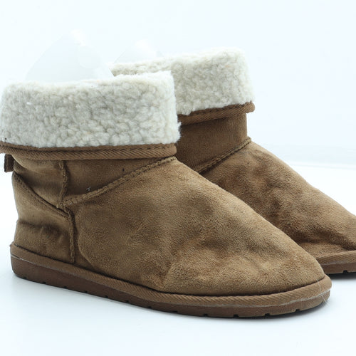 Atmosphere Womens Brown Polyester Shearling Style Boot UK