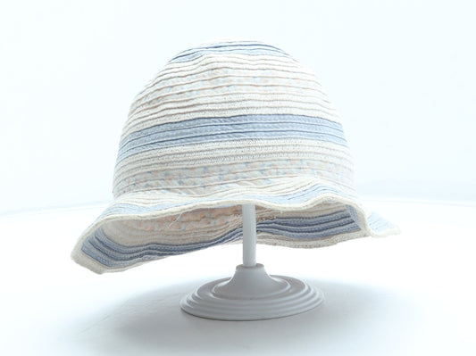 George Girls Multicoloured Striped Polyester Sun Hat Size S - Size 1-3 Years