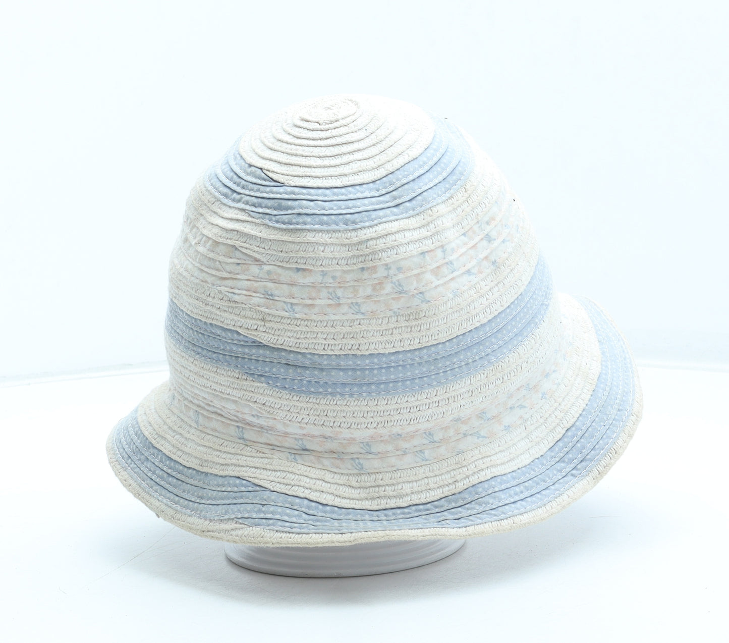 George Girls Multicoloured Striped Polyester Sun Hat Size S - Size 1-3 Years