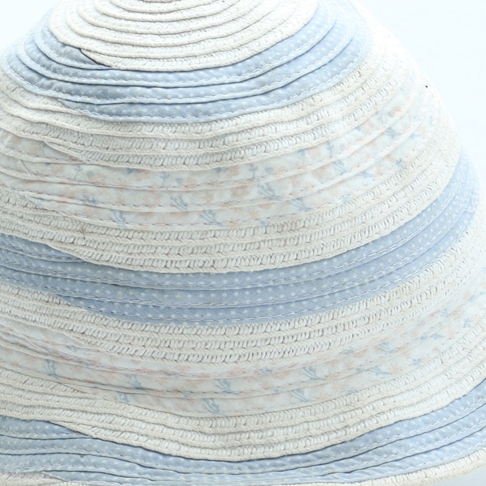 George Girls Multicoloured Striped Polyester Sun Hat Size S - Size 1-3 Years