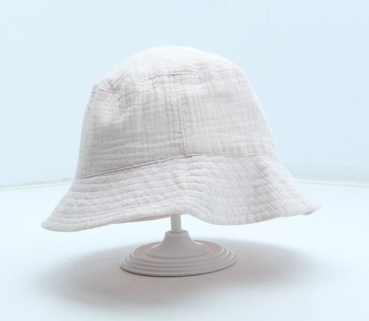 F&F Girls Pink Cotton Bucket Hat Size S - Size 7-10 years