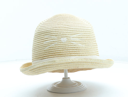 Mango Girls Beige Straw Sun Hat Size M