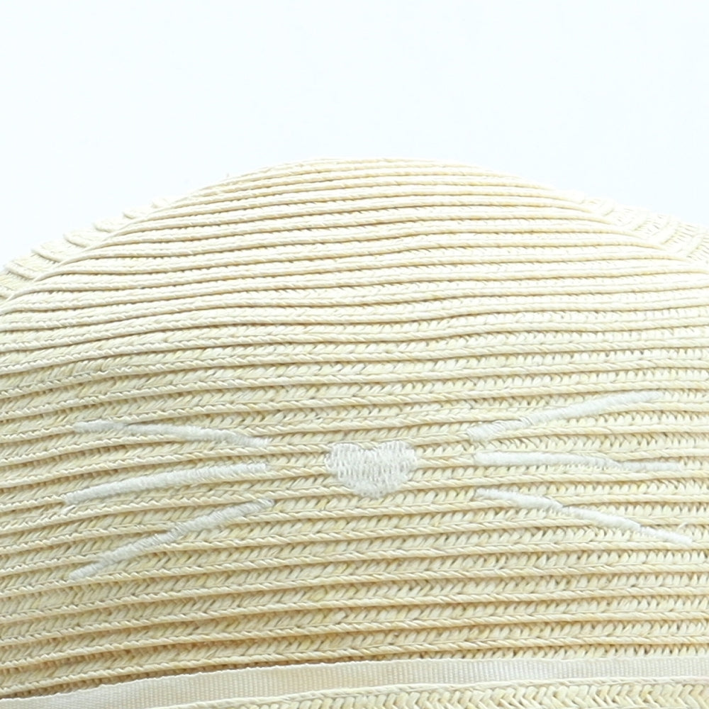 Mango Girls Beige Straw Sun Hat Size M