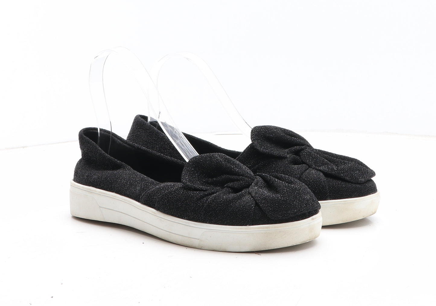 Very Womens Black Synthetic Slip On Casual UK