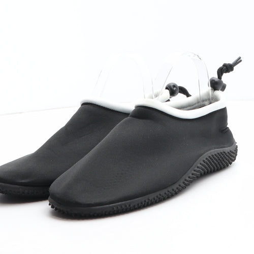 Crivit Mens Black Synthetic Slip On Sandal UK 7.5 - Aqua Shoes