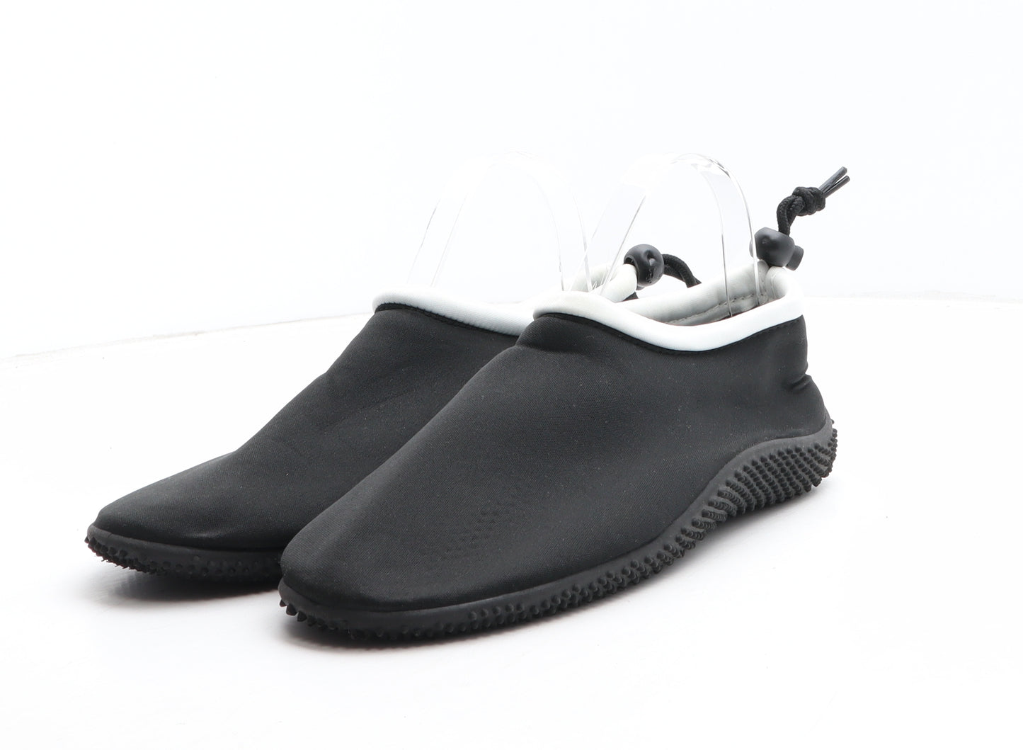 Crivit Mens Black Synthetic Slip On Sandal UK 7.5 - Aqua Shoes