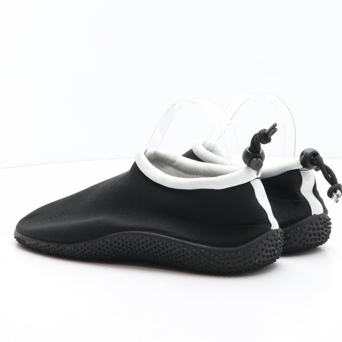 Crivit Mens Black Synthetic Slip On Sandal UK 7.5 - Aqua Shoes