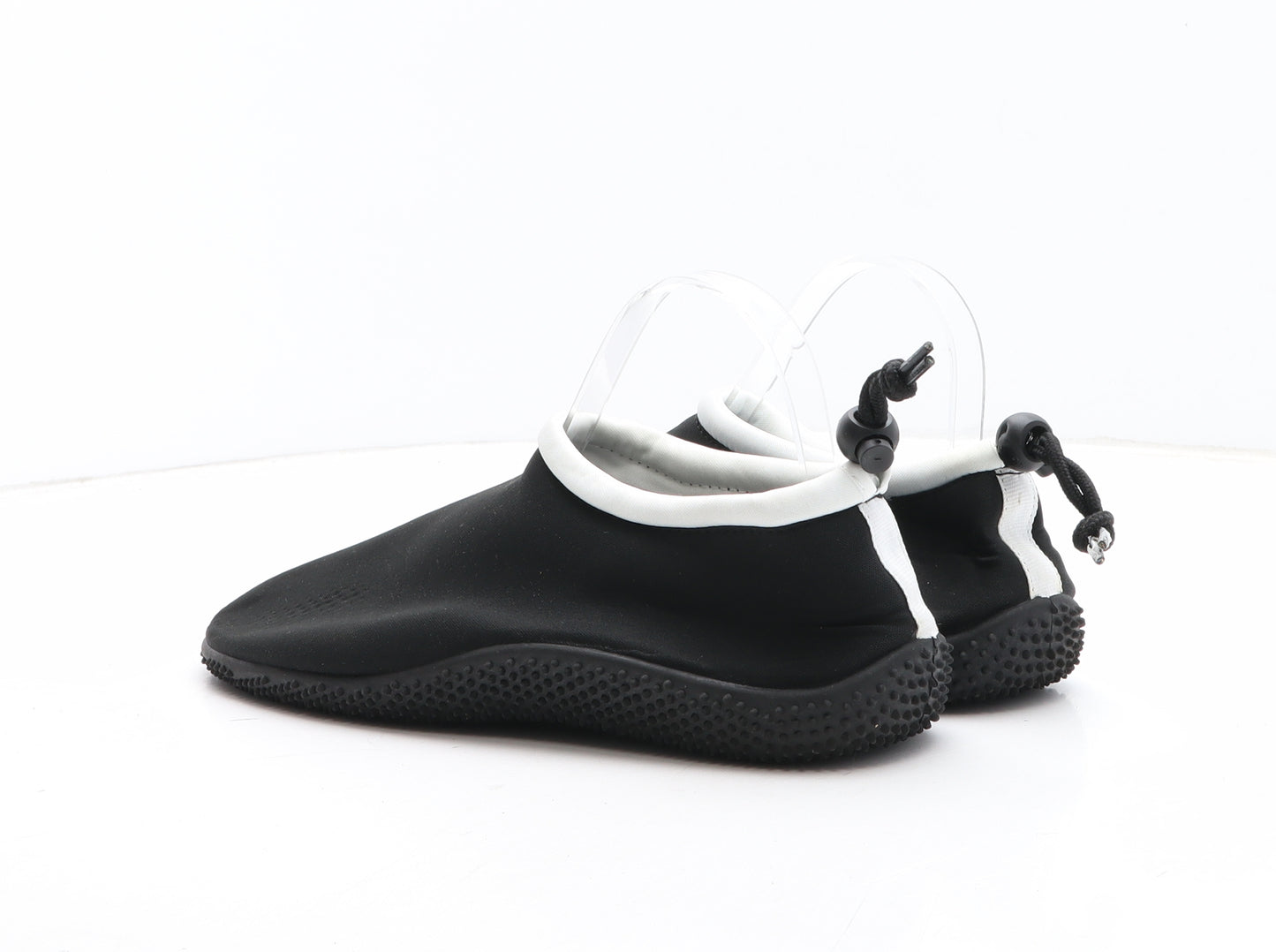 Crivit Mens Black Synthetic Slip On Sandal UK 7.5 - Aqua Shoes