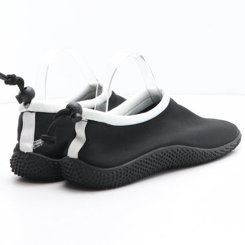 Crivit Mens Black Synthetic Slip On Sandal UK 7.5 - Aqua Shoes