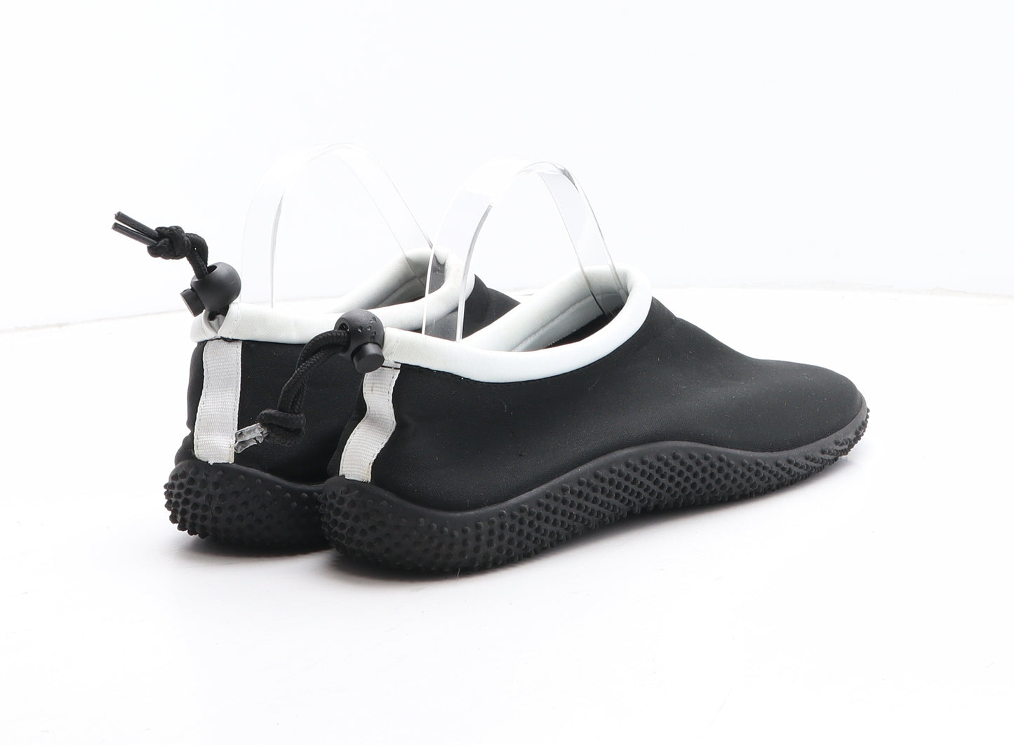 Crivit Mens Black Synthetic Slip On Sandal UK 7.5 - Aqua Shoes