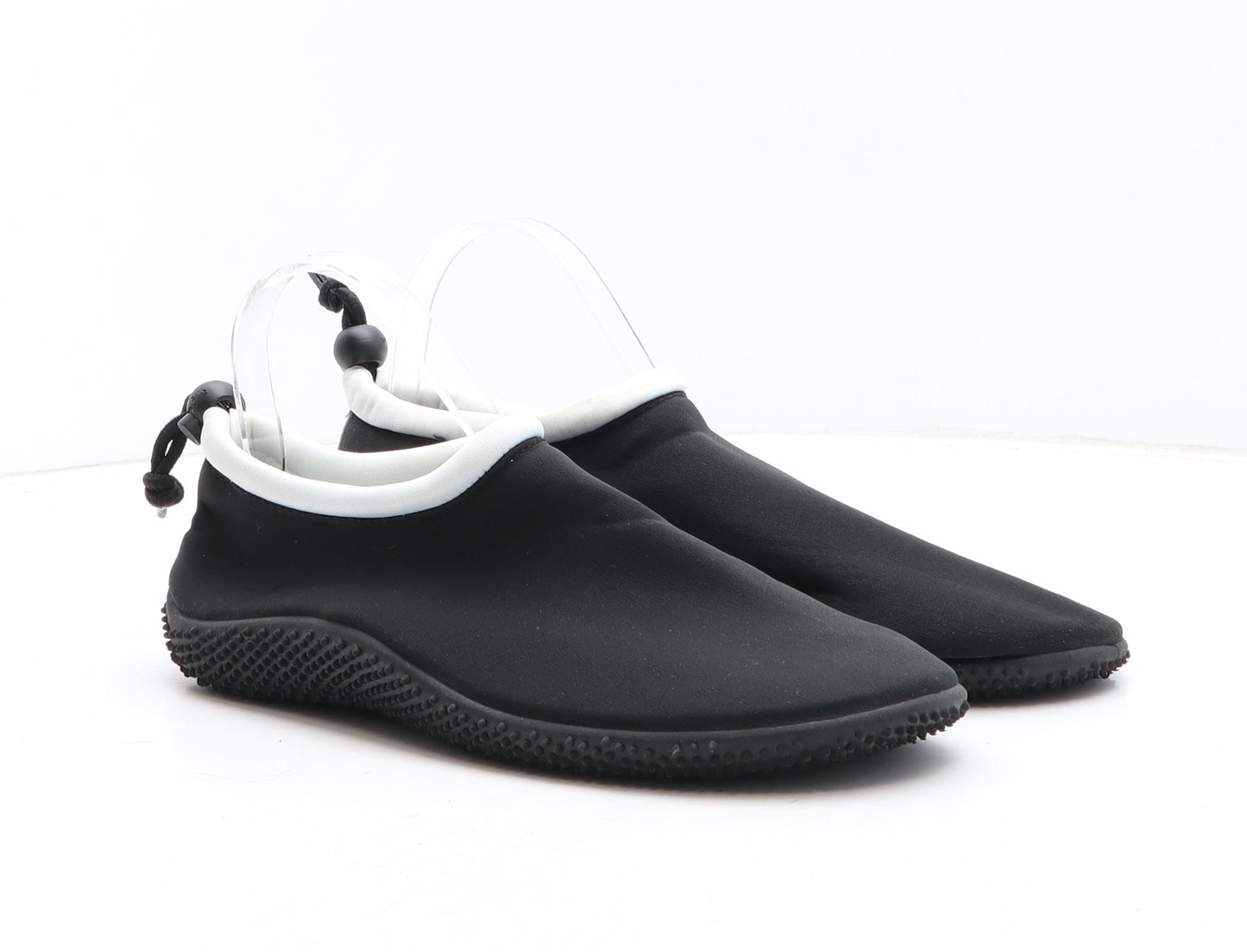 Crivit Mens Black Synthetic Slip On Sandal UK 7.5 - Aqua Shoes