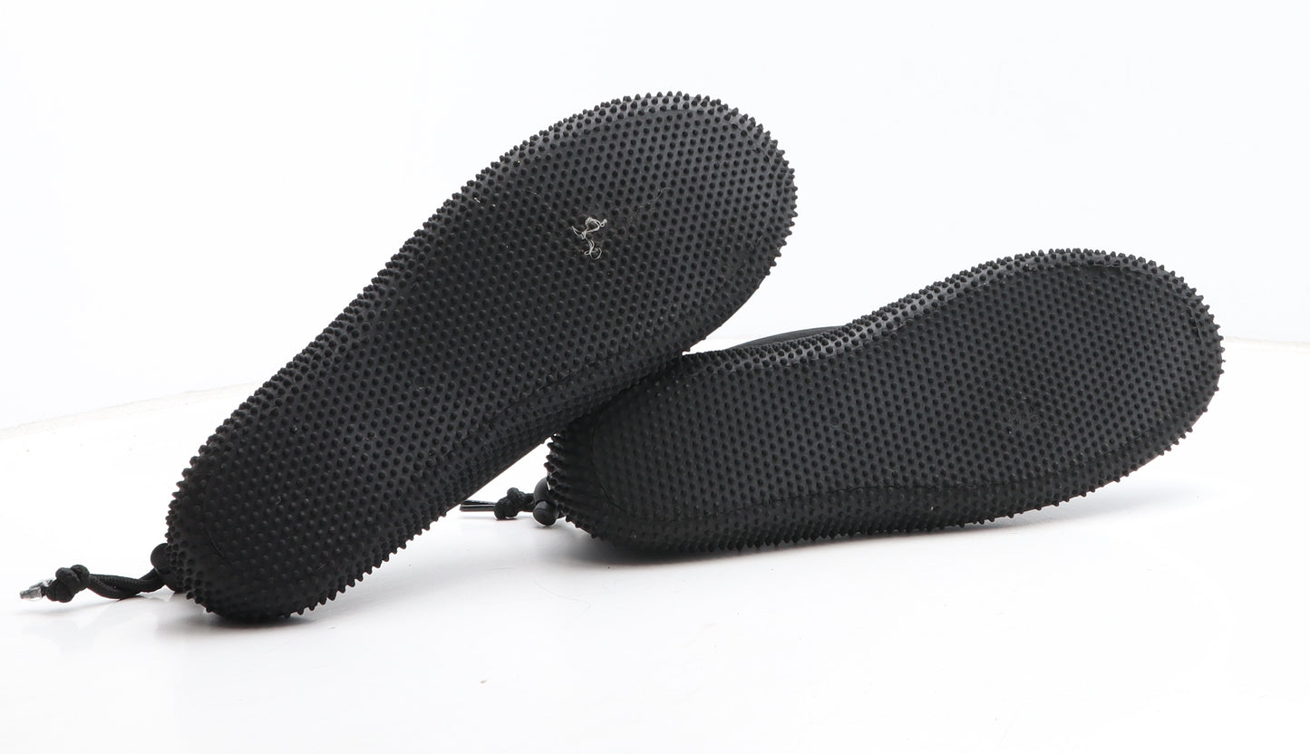 Crivit Mens Black Synthetic Slip On Sandal UK 7.5 - Aqua Shoes