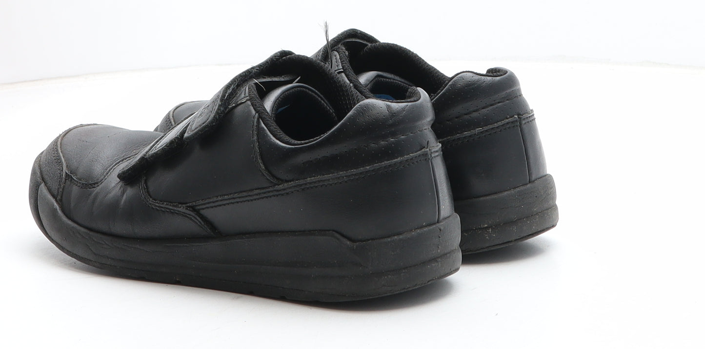 Clarks Boys Black Synthetic Trainer UK 1