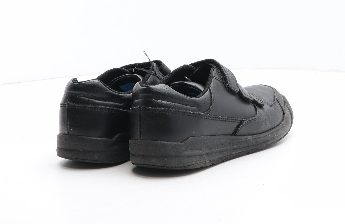 Clarks Boys Black Synthetic Trainer UK 1
