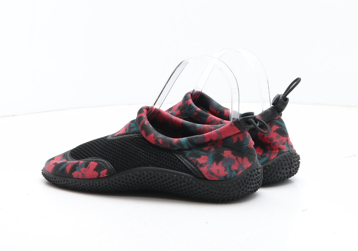 Crivit Boys Multicoloured Geometric Synthetic Slip On Casual UK 5 - Aqua Shoes