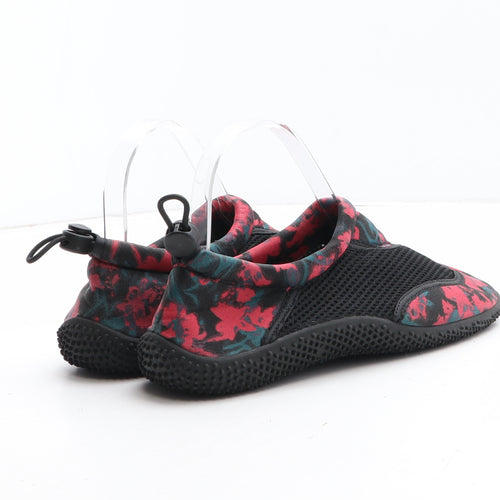 Crivit Boys Multicoloured Geometric Synthetic Slip On Casual UK 5 - Aqua Shoes