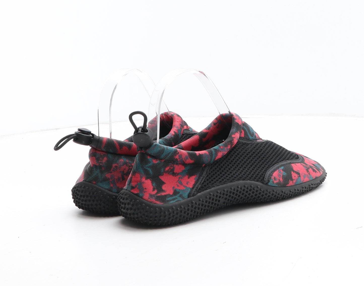 Crivit Boys Multicoloured Geometric Synthetic Slip On Casual UK 5 - Aqua Shoes