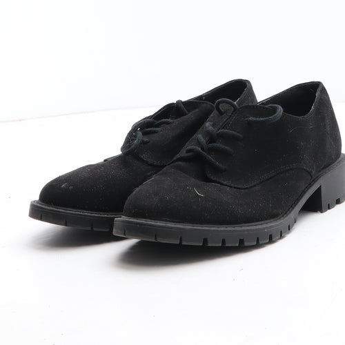 Primark Womens Black Synthetic Oxford Casual UK