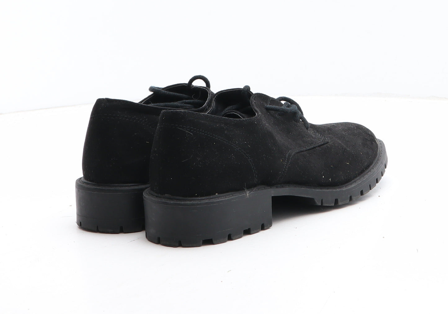 Primark Womens Black Synthetic Oxford Casual UK