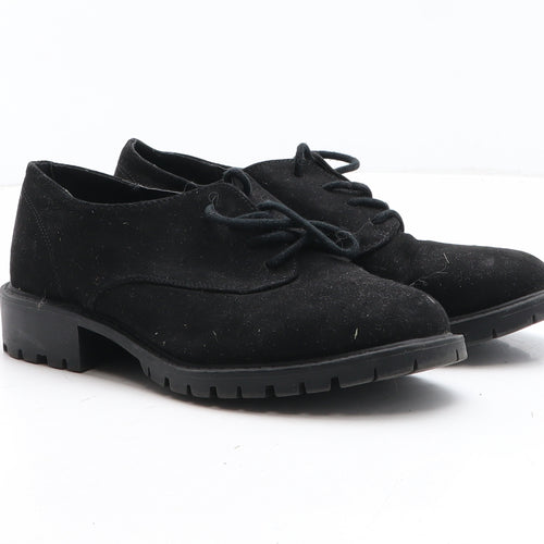 Primark Womens Black Synthetic Oxford Casual UK