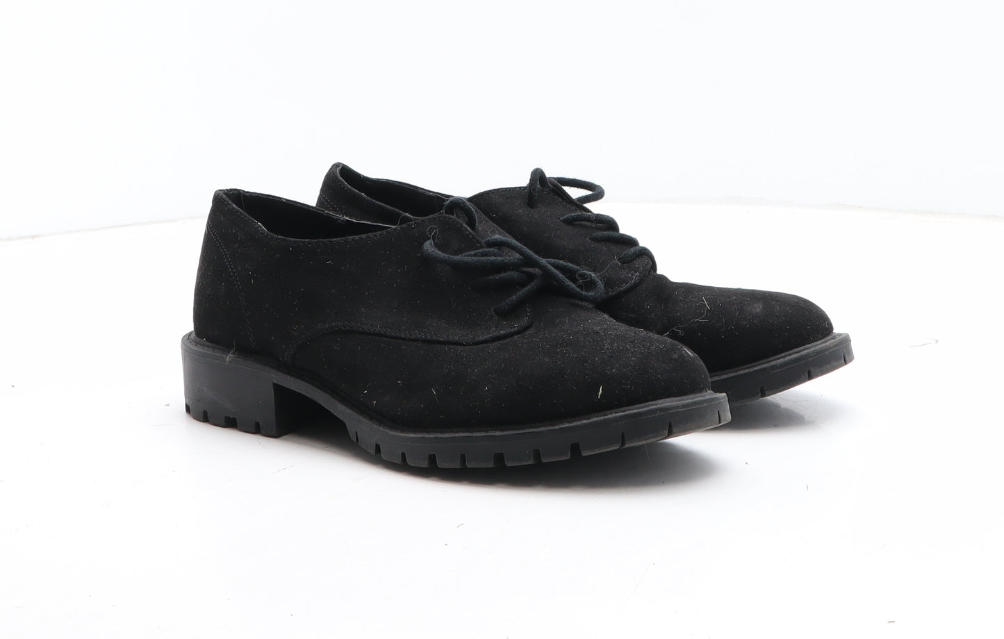 Primark Womens Black Synthetic Oxford Casual UK