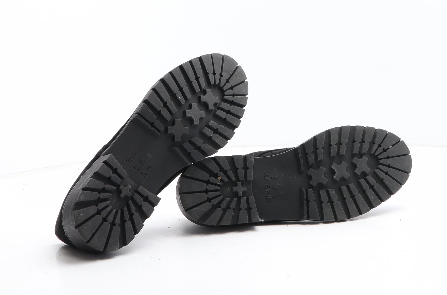 Primark Womens Black Synthetic Oxford Casual UK