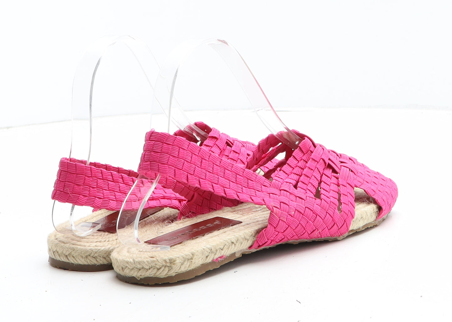 Adesso Womens Pink Geometric Synthetic Slingback Sandal UK