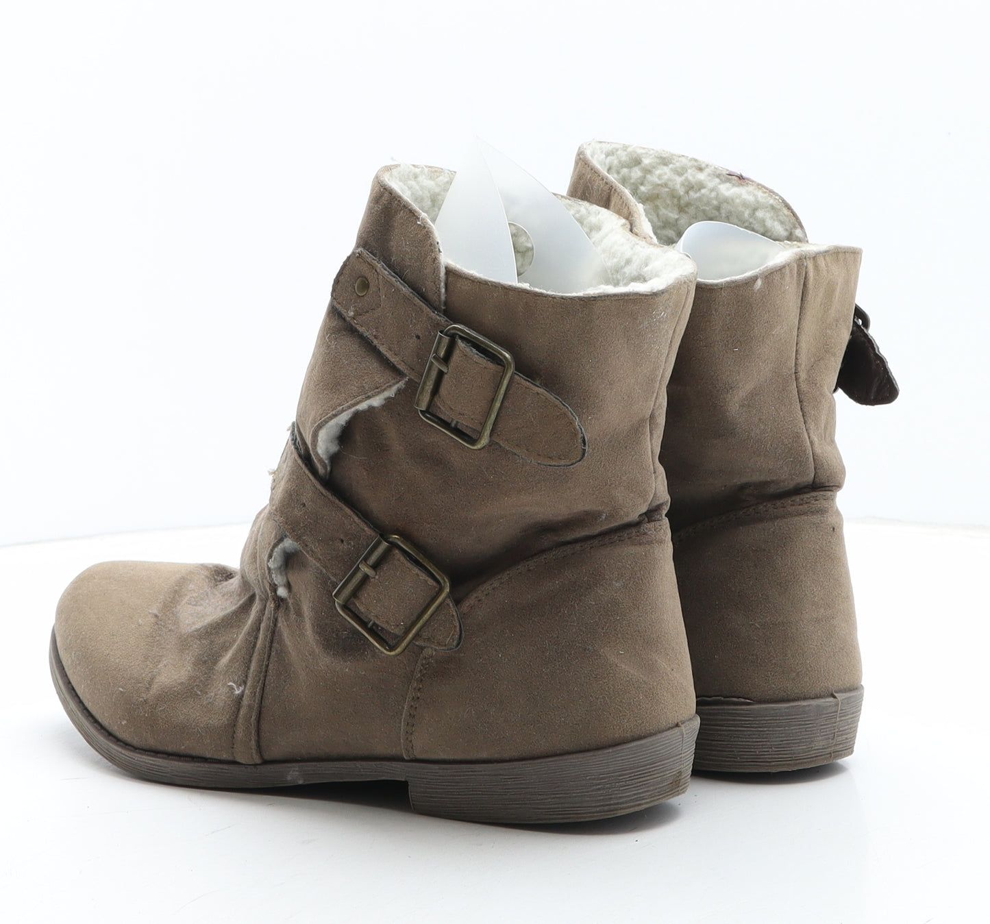 Lilley Womens Brown Synthetic Bootie Boot UK