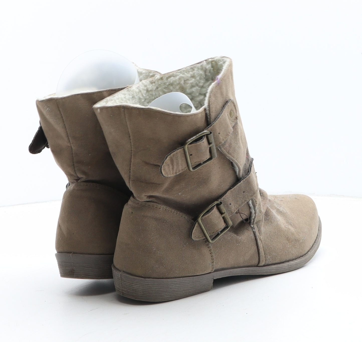 Lilley Womens Brown Synthetic Bootie Boot UK