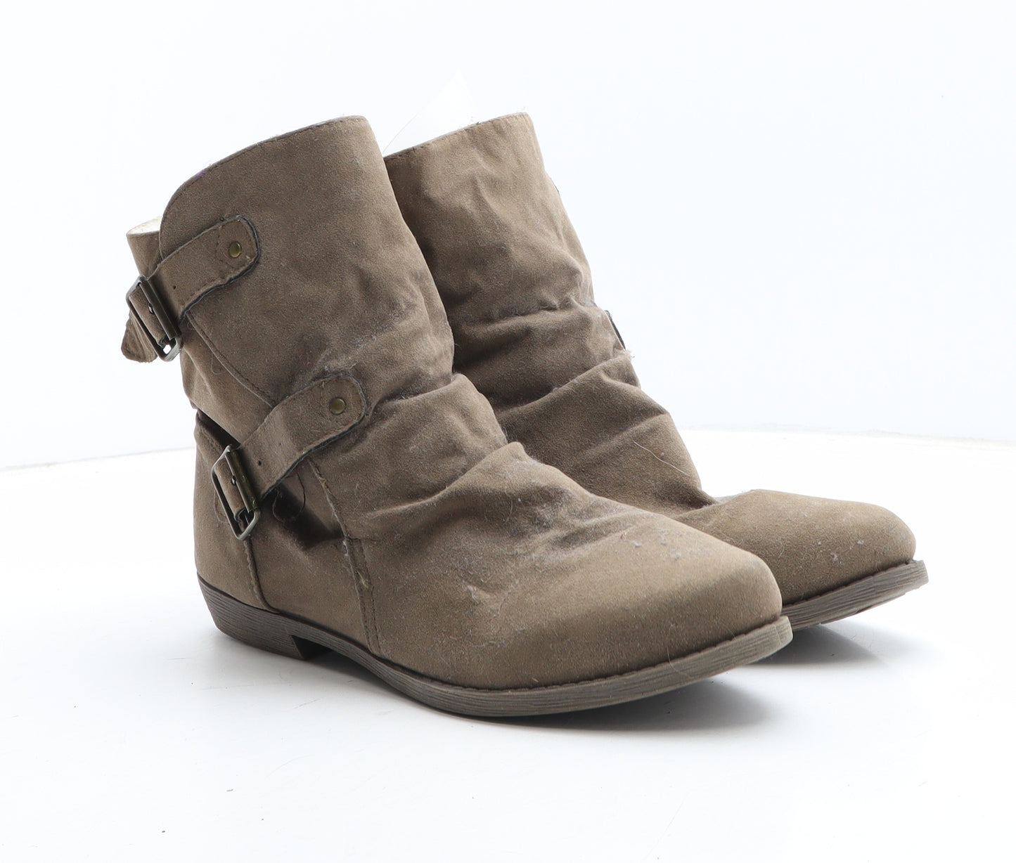 Lilley Womens Brown Synthetic Bootie Boot UK