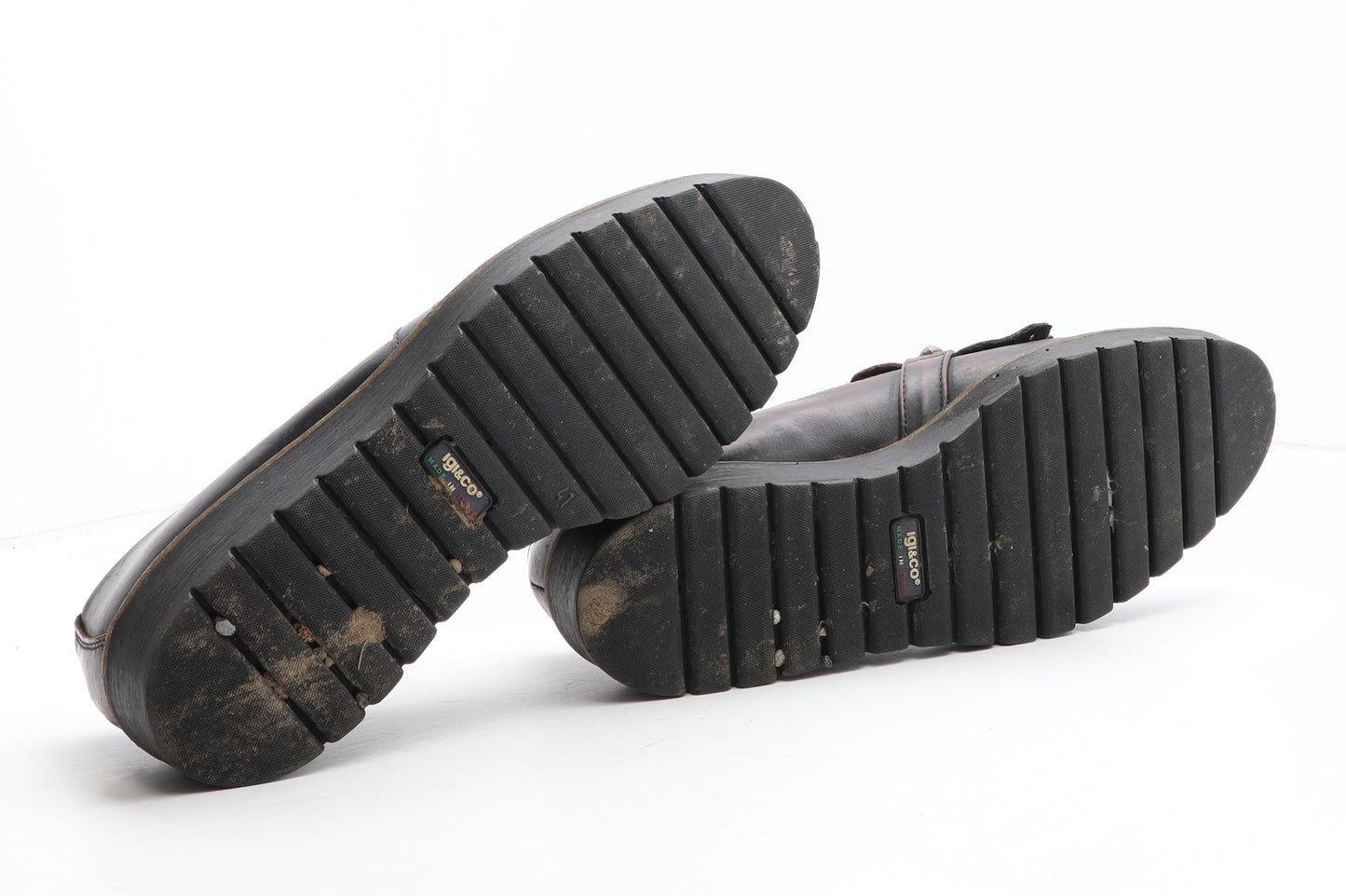 Preworn Womens Brown Rubber Slip On Casual UK