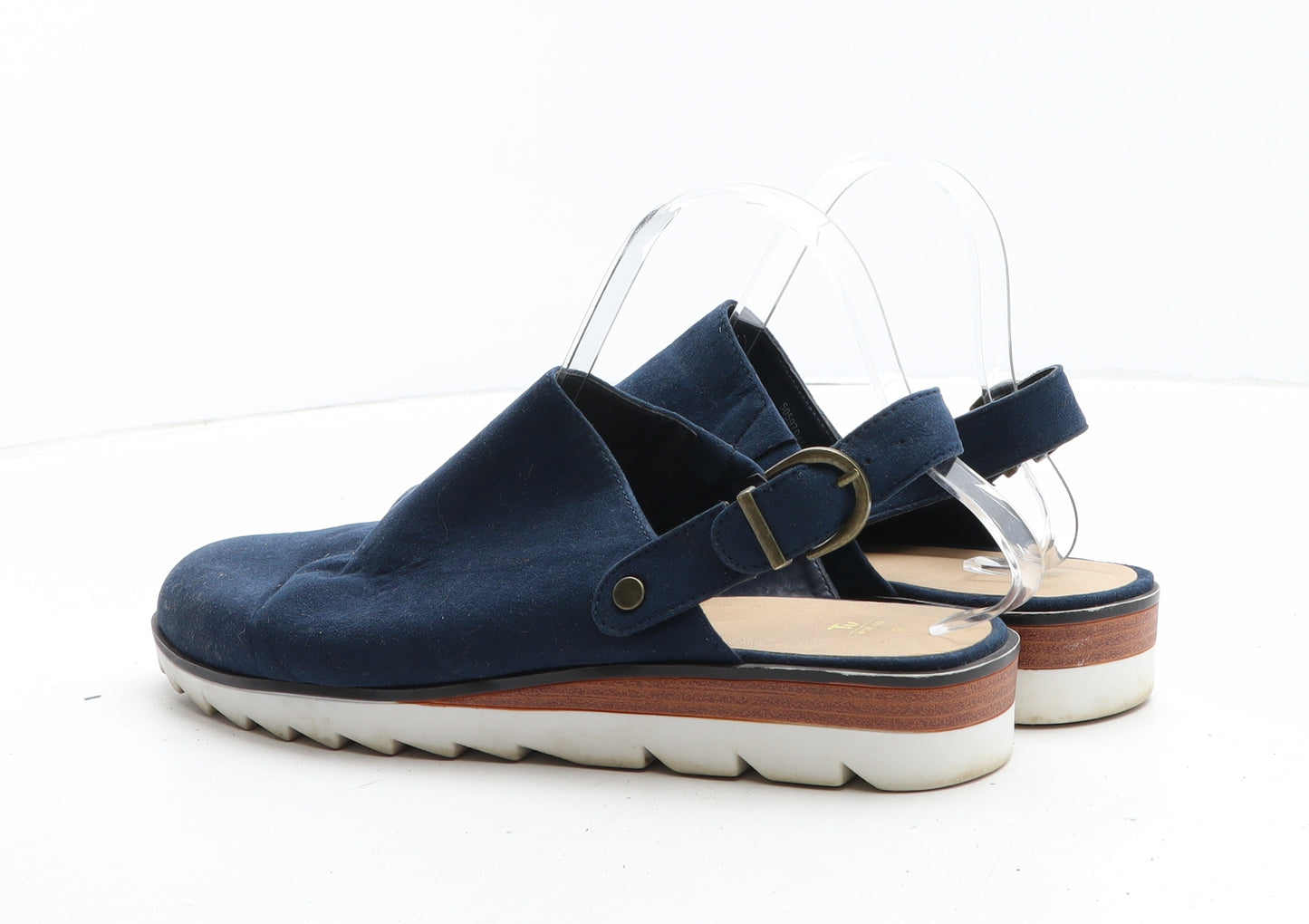 TU Womens Blue Synthetic Slip On Sandal UK