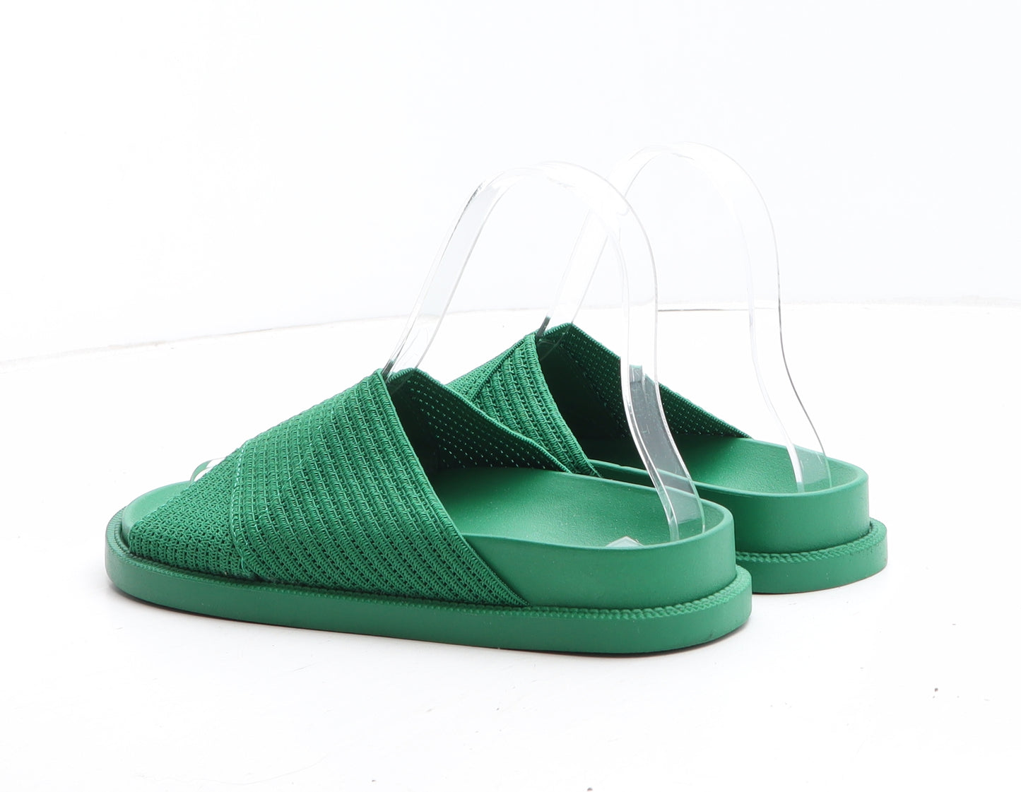Primark Womens Green Synthetic Slip On Sandal UK