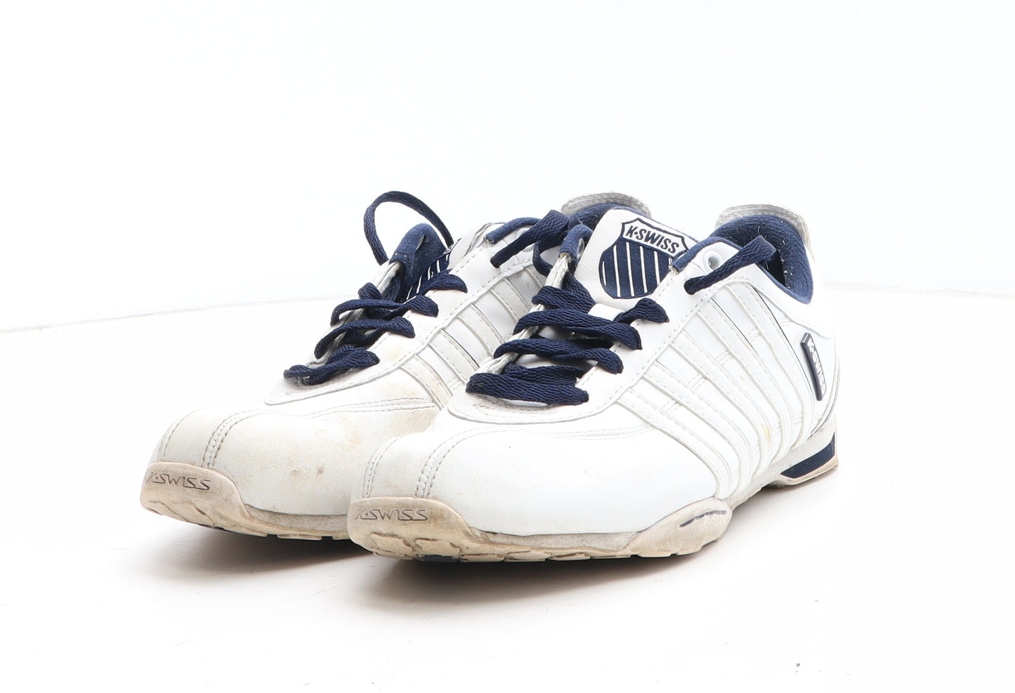 K-Swiss Womens White Leather Trainer UK