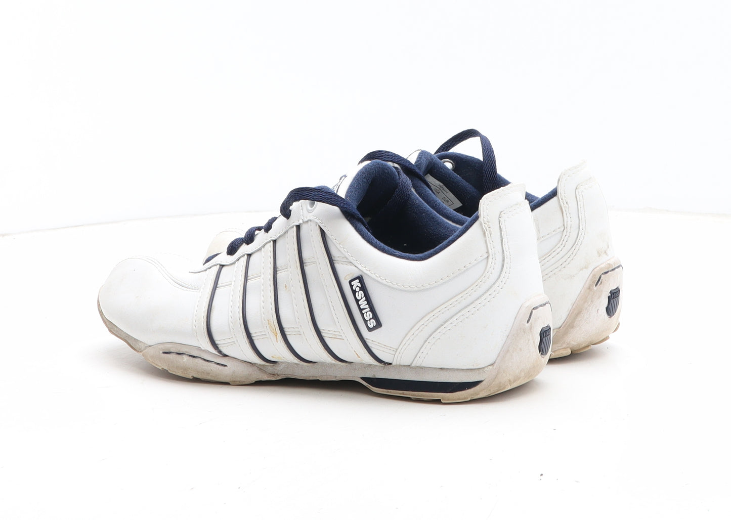 K-Swiss Womens White Leather Trainer UK