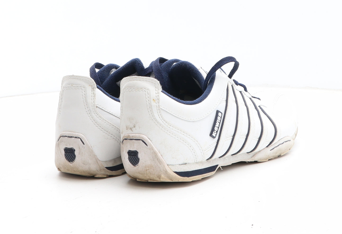 K-Swiss Womens White Leather Trainer UK